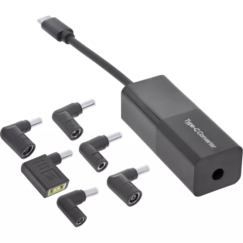 Fuente de alimentación InLine portátil 26679 USB-C set de carga 7 en 1