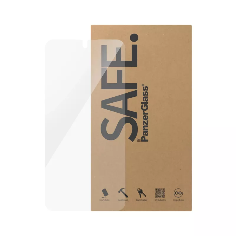 Protector de pantalla de vidrio templado PanzerGlass SAFE para Samsung Galaxy A55 5G — Ultra-Wide Fit, resistente a arañazos y golpes, 50 uds.