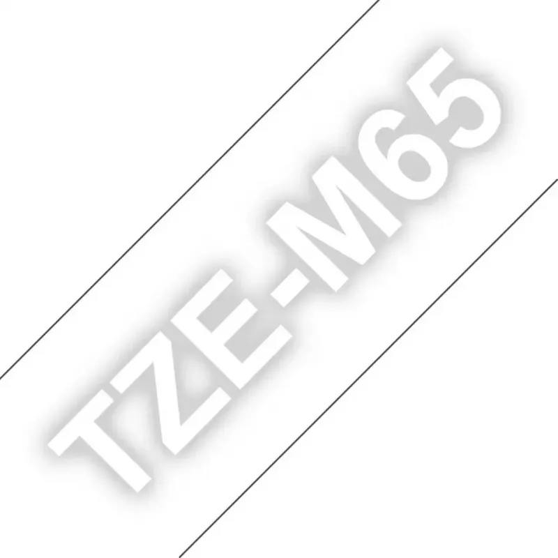 Cinta de rotulación Brother TZE-M65 transparente
