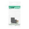 Adaptador HDMI InLine macho hembra en ángulo lateral derecho dorado 17600T