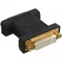 Adaptador DVI-I InLine digital + analógico 24+5 hembra / hembra negro dorado