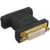 Adaptador DVI-I InLine digital + analógico 24+5 hembra / hembra negro dorado