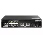 Switch de red QNAP QSW-M2106R-2S2T gestionado L2 10G Ethernet (100/1000/10000) 1U negro