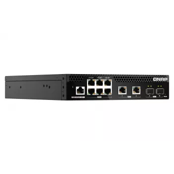 Switch de red QNAP QSW-M2106R-2S2T gestionado L2 10G Ethernet (100/1000/10000) 1U negro