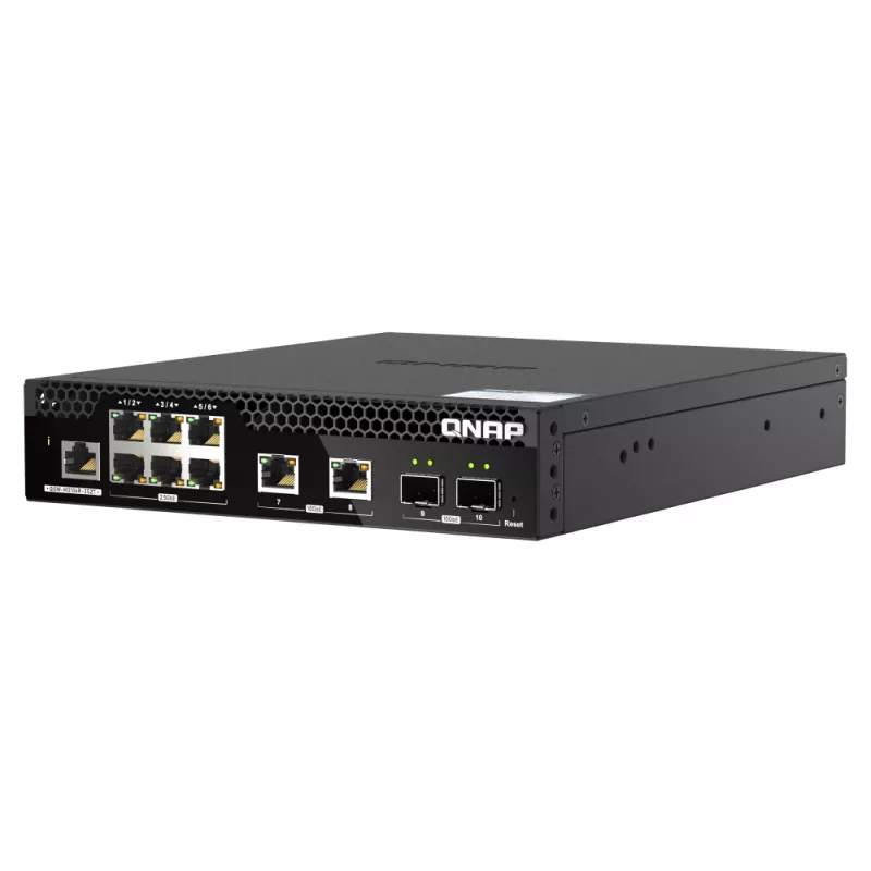 Switch de red QNAP QSW-M2106R-2S2T gestionado L2 10G Ethernet (100/1000/10000) 1U negro