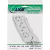 Regleta de enchufes InLine, 4 tomas, 2x CEE7/3 + 2x Euro CEE 7/16, blanca, 1,5 m