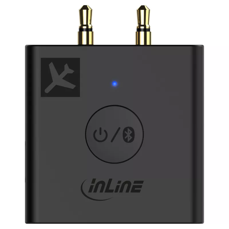 Transmisor de audio Bluetooth Airplane InLine, BT 5.0, aptX HD/LL