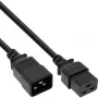InLine Cable de alimentación C19 / C20 3 polos conector / conector hembra IEC negro 10 m