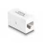 Delock 88133 adaptador RJ45 hembra a RJ45 hembra, Cat.6 UTP, blanco