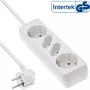 Regleta de enchufes InLine, 4 tomas, 2x CEE7/3 + 2x Euro CEE 7/16, blanca, 3m
