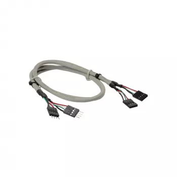 Alargador USB 2.0 interno InLine 2x conector macho/hembra de 4 pines, 0,60 m, Bulk