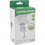 Soporte de alargador de corriente InLine 23191W blanco ABS acero 100mm de ancho