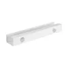 Sistema de gestión de cables bajo escritorio InLine 23190W — acero, blanco, 114×600×76 mm