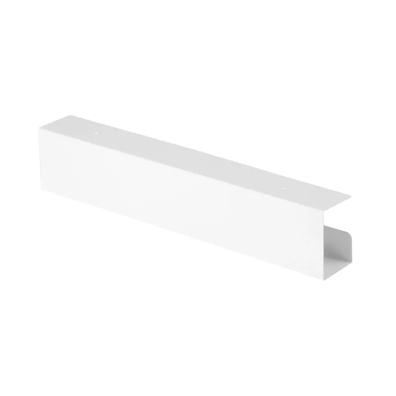 Sistema de gestión de cables bajo escritorio InLine 23190W — acero, blanco, 114×600×76 mm
