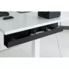 Sistema de gestión de cables bajo escritorio InLine 23190B, acero, negro, 114×600×76 mm