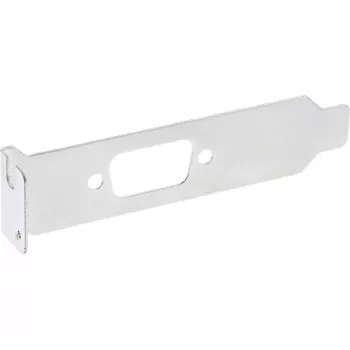 Chapa de ranura de perfil bajo InLine 33208D con hueco para conector DB9