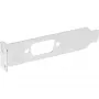 Chapa de ranura de perfil bajo InLine 33208D con hueco para conector DB9