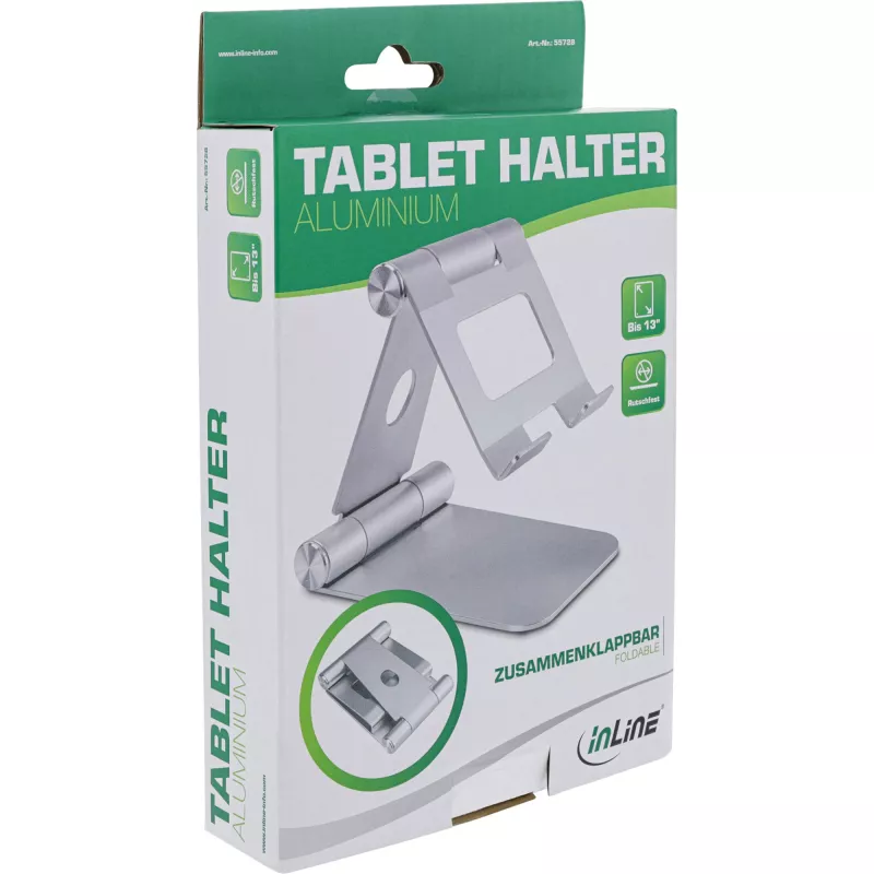 Soporte para tablet InLine 55728 aluminio universal hasta 13 pulgadas