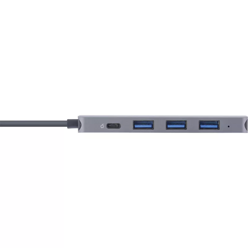 Hub USB InLine USB 3.2 USB-C multi hub 4x USB-A 5Gb/s + USB-C (datos/PD 87W)