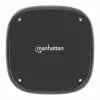 Cargador inalámbrico Manhattan 10W bajo escritorio negro cable de 1,2m