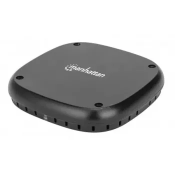 Cargador inalámbrico Manhattan 10W bajo escritorio negro cable de 1,2m