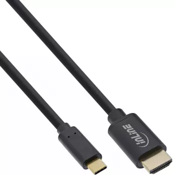 Cable de pantalla USB InLine, USB-C macho a HDMI macho, 3m