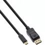 Cable de pantalla USB InLine 64123 USB-C macho a DisplayPort macho 3m
