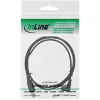 Cable USB Type-A macho / Mini-USB macho 5 pines acodado 90° negro 0,5 m InLine 34205