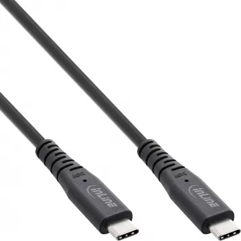 Cable USB4 InLine conector USB-C macho a conector USB-C macho, USB4 Gen 3x2, 40 Gbit/s, PD 240W, 8K@60Hz, TPE, 2 m