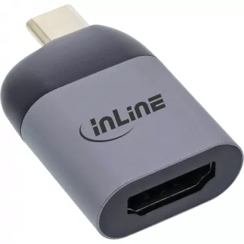 Convertidor de pantalla USB InLine, conector USB-C macho a conector hembra HDMI, 4K60Hz