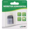 Convertidor de pantalla USB InLine, conector USB-C macho a conector hembra HDMI, 4K60Hz