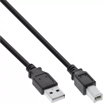 Cable USB 2.0 Type-A macho / Type-B macho negro 1m InLine 34511X