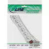 Regleta de enchufes InLine 16461T 6 tomas schuko CEE 7/3 blanca 1,5m