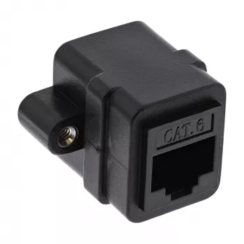 InLine Acoplador de cable de red UTP 2x RJ45 hembra para instalación