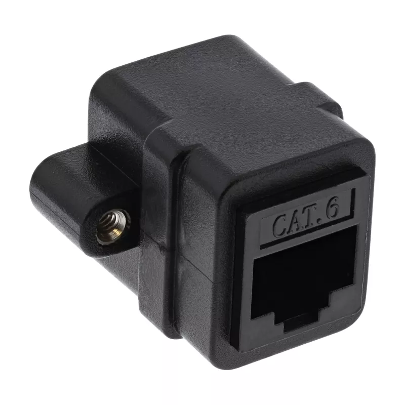 InLine Acoplador de cable de red UTP 2x RJ45 hembra para instalación