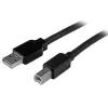 StarTech.com cable USB 2.0 A a B activo de 15m, cable USB largo para impresora, 1x USB-A (M), 1x USB-B (M) – Negro