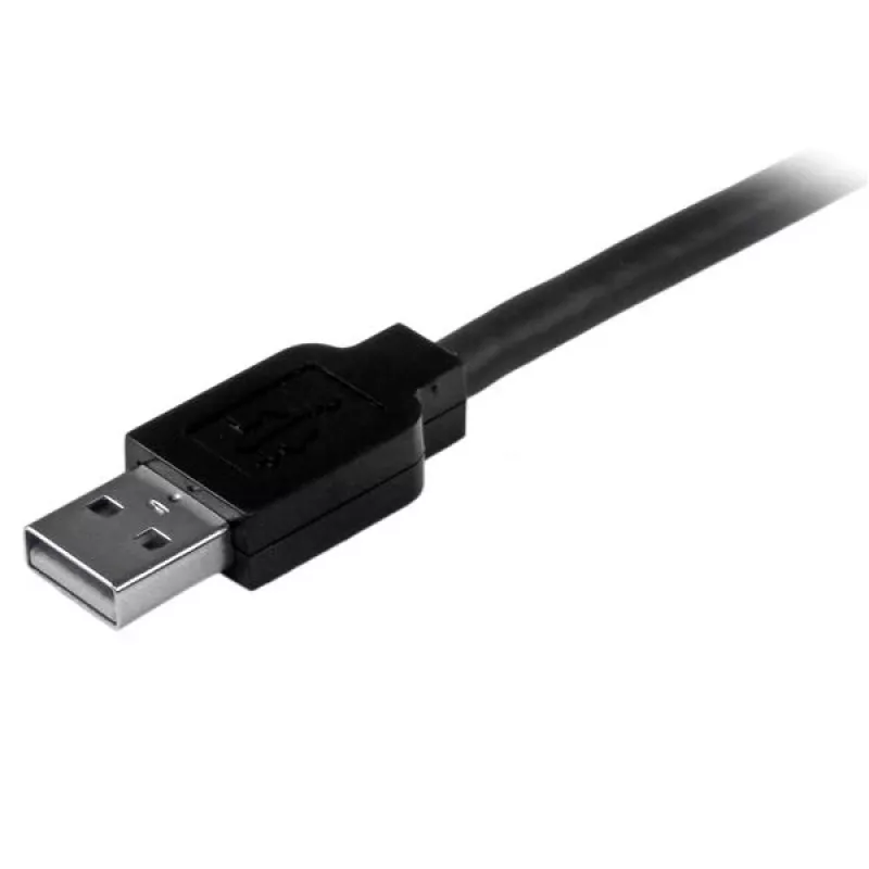 StarTech.com cable USB 2.0 A a B activo de 15m, cable USB largo para impresora, 1x USB-A (M), 1x USB-B (M) – Negro