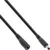 Cable alargador DC InLine, conector macho/hembra DC 4,0x1,7mm, negro, 3m