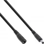 Cable alargador DC InLine, conector macho/hembra DC 4,0x1,7mm, negro, 2m