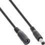Cable alargador DC InLine, conector macho/hembra DC 5,5x2,1mm, negro, 3m