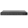 Switch gestionado Intellinet 48 puertos Gigabit Ethernet PoE+ Layer 2+ con seis uplinks 10G SFP+ conforme IEEE 802.3at/af (PoE+/PoE), presupuesto PoE de 450 W, Layer 2+/Layer 3 Lite, 6 x 10G SFP+ abiertos
