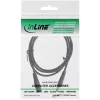 Cable de extensión DC InLine, conector DC macho/hembra 5,5x2,1mm, negro, 0,5m