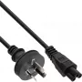 Cable de alimentación InLine Australia, para portátil, negro, 2m