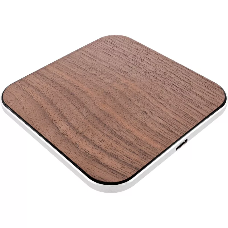 InLine Qi woodcharge, cargador rápido inalámbrico, 5/7,5/10W/15W, USB-C, sin logo