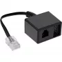 Cable adaptador TAE InLine conector macho RJ45 a conector hembra TAE-N y RJ11 69943