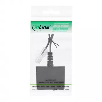 Cable adaptador TAE InLine conector macho RJ45 a conector hembra TAE-N y RJ11 69943