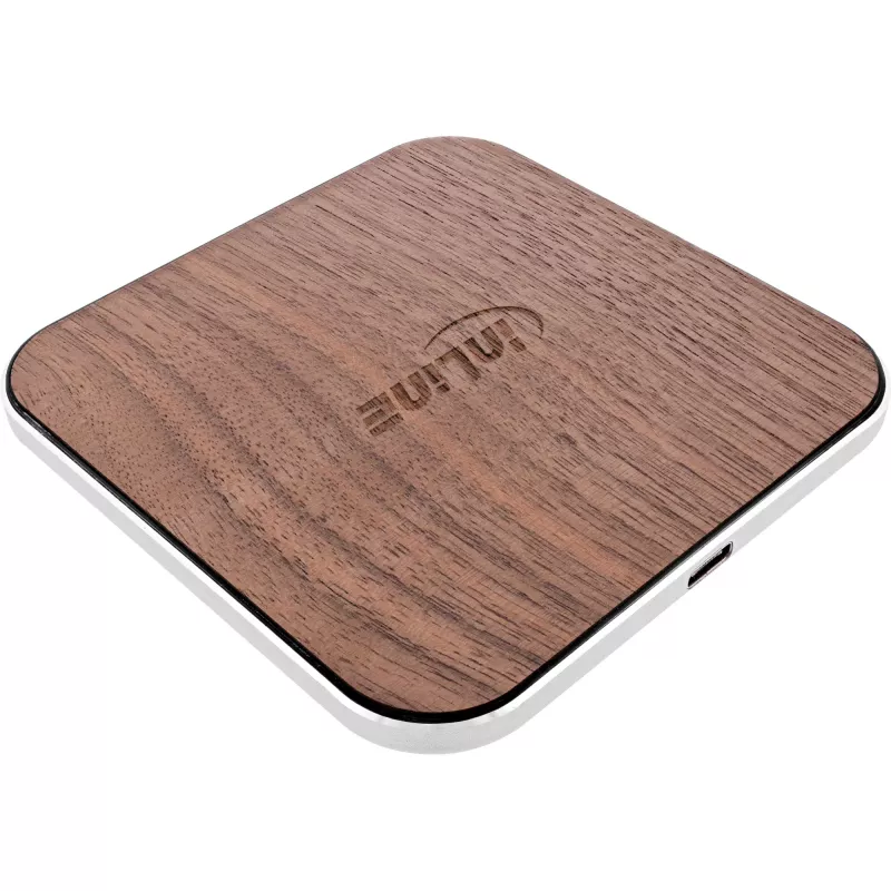 InLine Qi woodcharge, cargador inalámbrico rápido, 5/7,5/10W/15W, USB-C