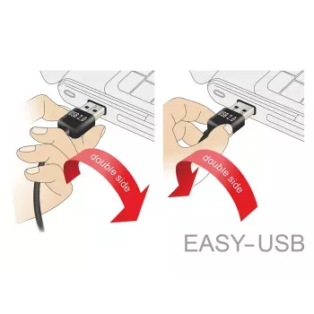 Cable USB DeLOCK 83846 USB 2.0 1 m USB A Micro-USB B negro