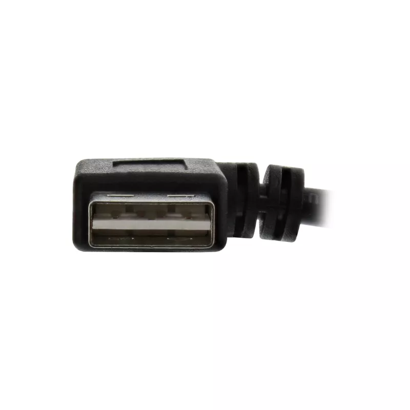 Cable InLine USB 2.0 Smart acodado + reversible Type-A macho / hembra negro 2m