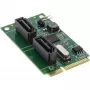 Tarjeta InLine Mini-PCIe 2.0 2x SATA 6Gb/s RAID 0 / 1 / SPAN